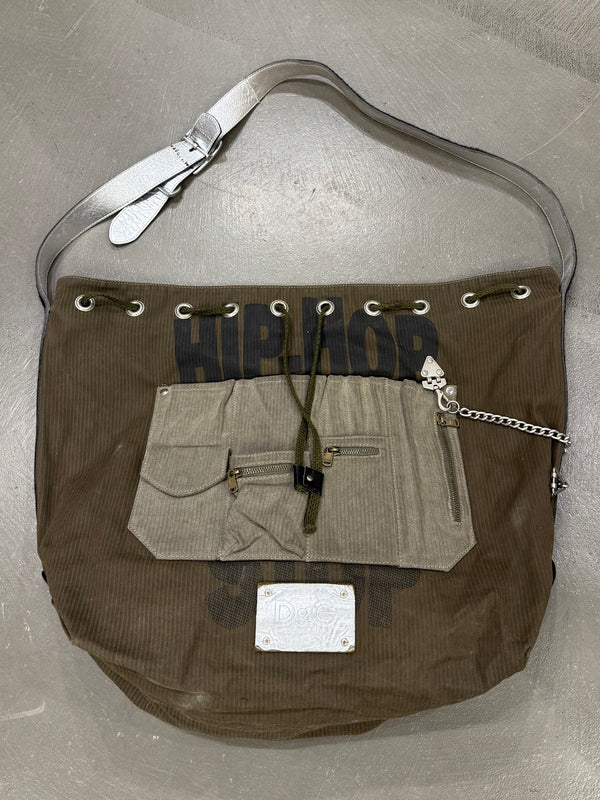 A/W2003 Dolce & Gabbana cargo chain shoulder bag