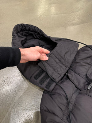 2005 Helmut Lang bondage belted puffer jacket