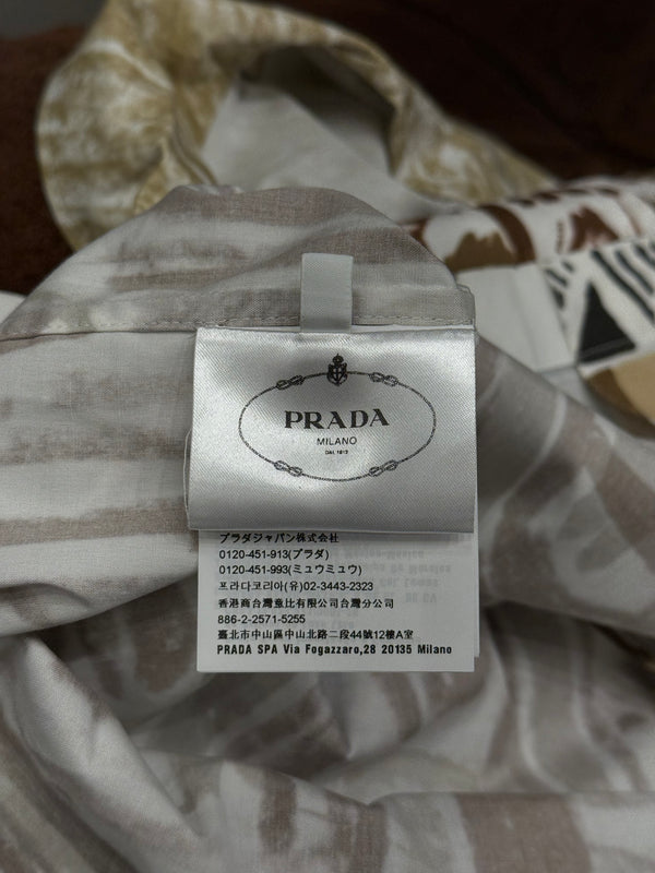 2018 Prada Duomo Milan painting bowling shirt