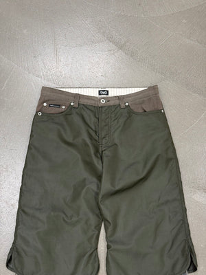 A/W2004 Dolce & Gabbana double layer hybrid pants