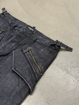 2000s DsQuared2 cargo biker pants