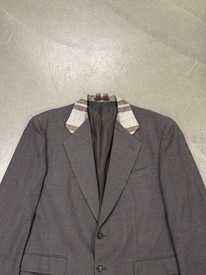 2000s Comme des Garçons tartan collar blazer