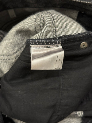 S/S2004 Dior by Hedi Slimane Strip destroyed coated jeans