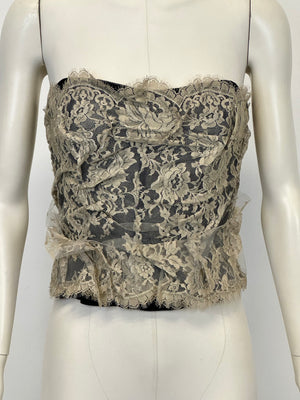 S/S2005 Dolce & Gabbana lace corset top