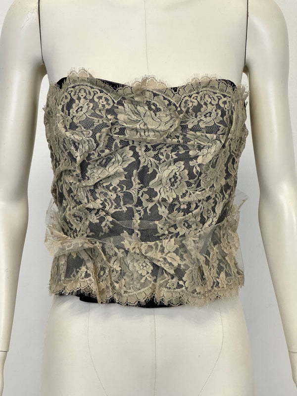 S/S2005 Dolce & Gabbana lace corset top