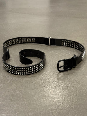 2000s Dsquared2 studded leather belt