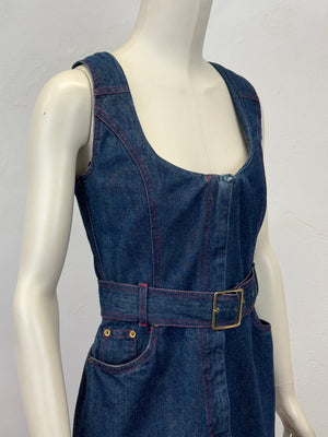 S/S1992 Vivienne Westwood denim dress with corset