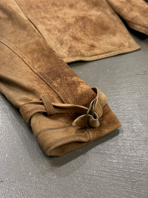 2000s Plein Sud eroded distressed bondage leather jacket
