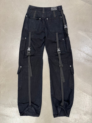 A/W2003 Dolce & Gabbana bondage double waisted cargo pants