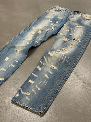 2000s Cavalli distressed destroyed jeans