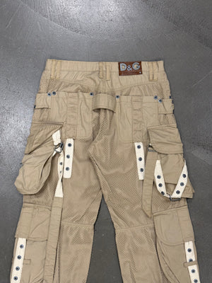 S/S2004 Dolce & Gabbana mesh bondage cargo pants