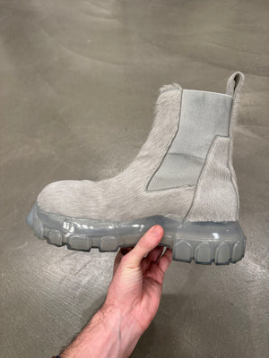 F/W 2021 Rick Owens beatle bozo pony hair boots