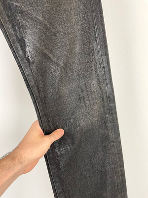AW2003 Dior by Hedi Slimane waxed jeans