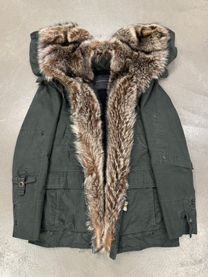 2010s Ermanno Scervino "Kanye" real marmot fur parka