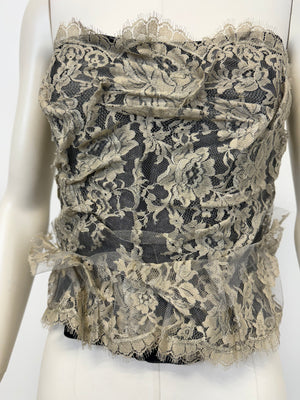 S/S2005 Dolce & Gabbana lace corset top