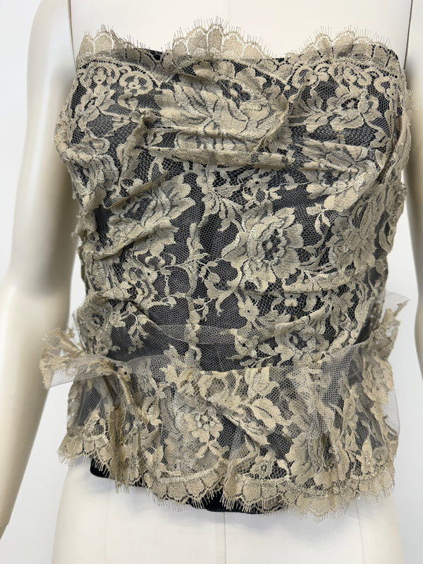 S/S2005 Dolce & Gabbana lace corset top