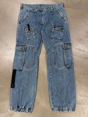 2000s Dolce & Gabbana multi pockets cargo denim pants