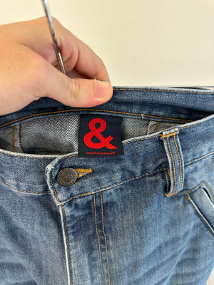 2000s Dolce & Gabbana multi pockets cargo denim pants