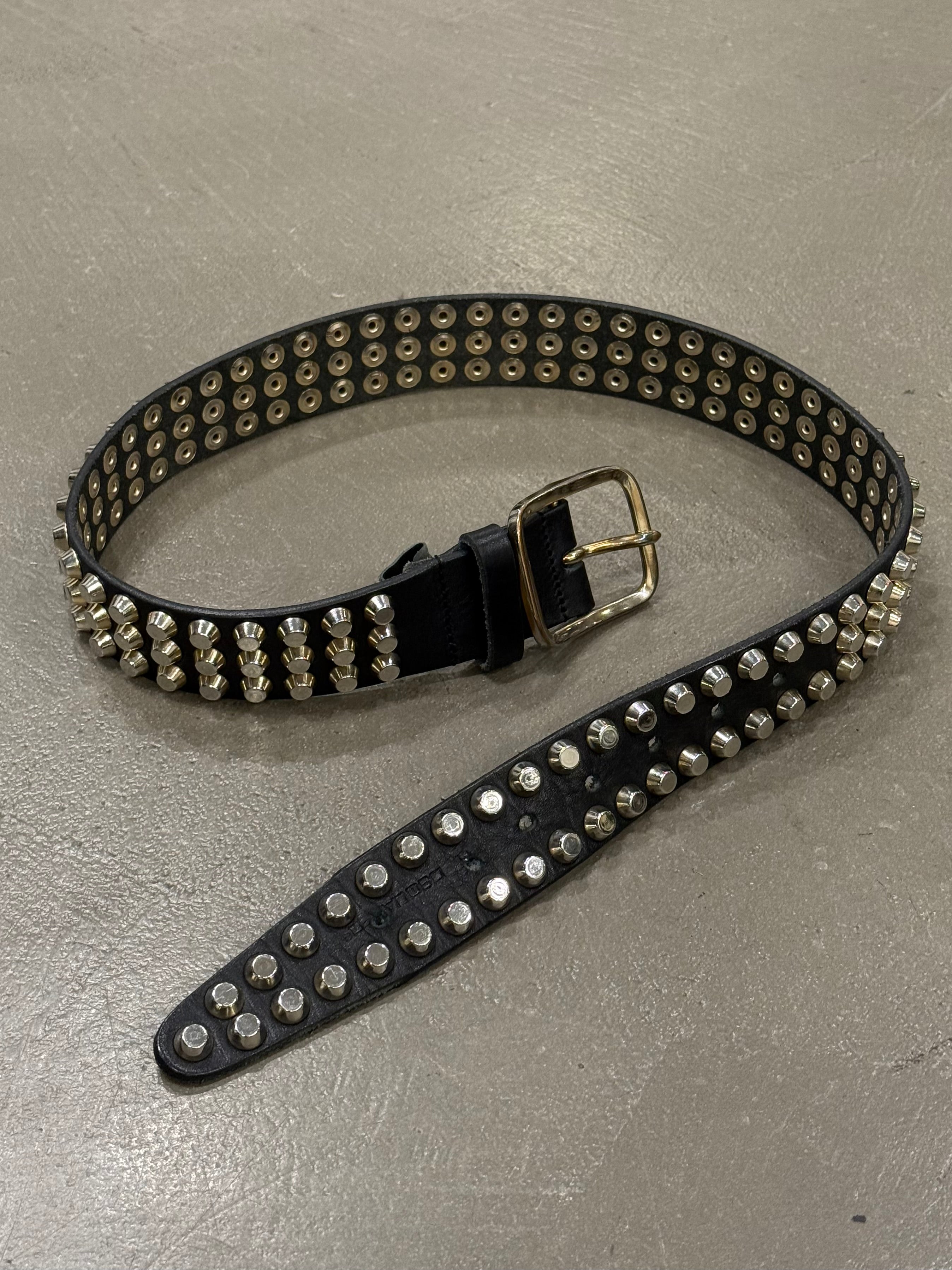 2000s Dsquared2 studded leather belt