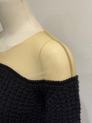 A/W2006 Maison Margiela hybrid wool-sheer knit