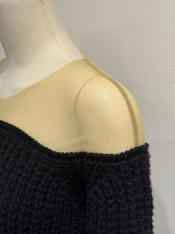 A/W2006 Maison Margiela hybrid wool-sheer knit