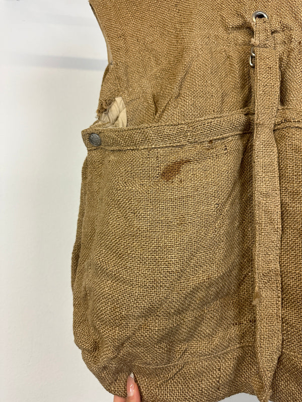 1990s Armani Jeans jute military vest