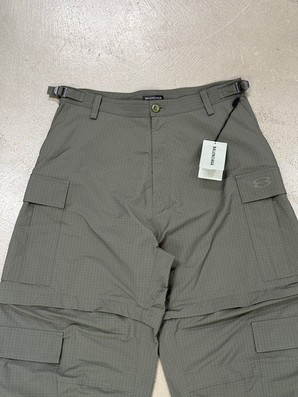 2023 Balenciaga oakley logo transformable cargo pants