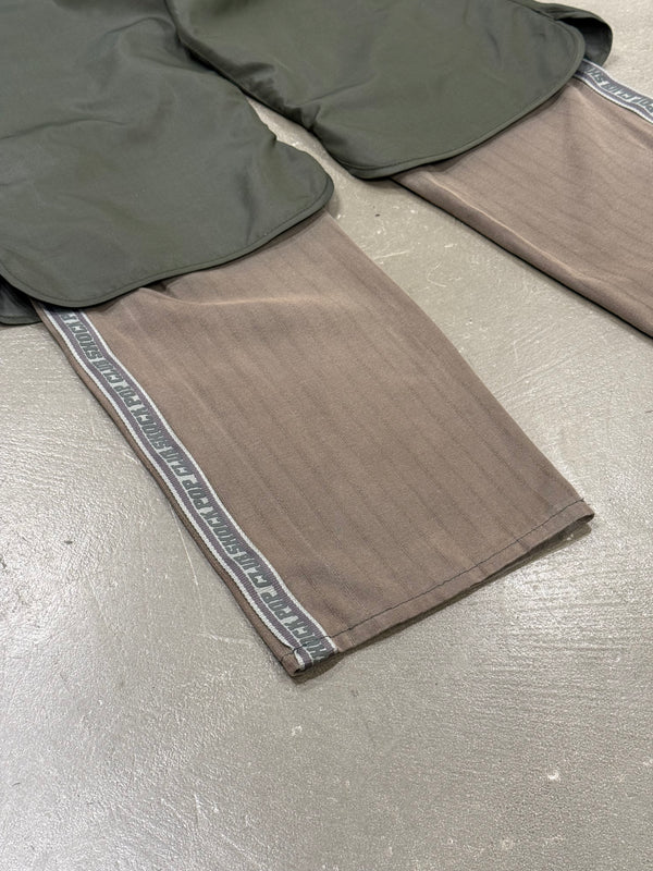 A/W2004 Dolce & Gabbana double layer hybrid pants