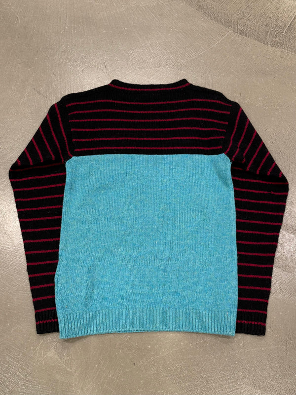 S/S2016 Prada runway “rabbit” Shetland stipe knit