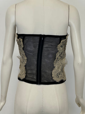S/S2005 Dolce & Gabbana lace corset top