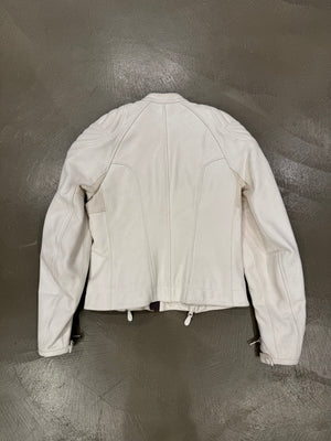 A/W2004 Balenciaga by Nicolas Ghesquière runway reinforced leather jacket