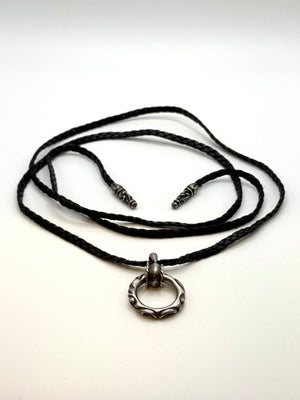 Chrome Hearts SBT band leather necklace