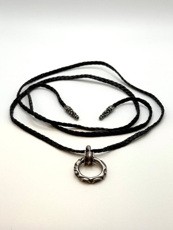 Chrome Hearts SBT band leather necklace