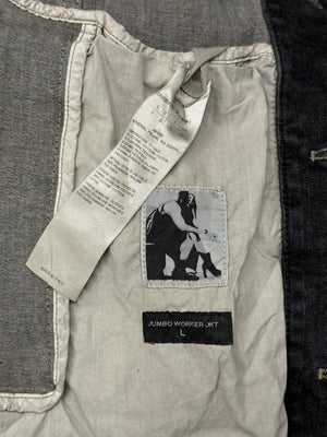 2020s Rick Owens jumbo worker JKT hybrid denim jacket
