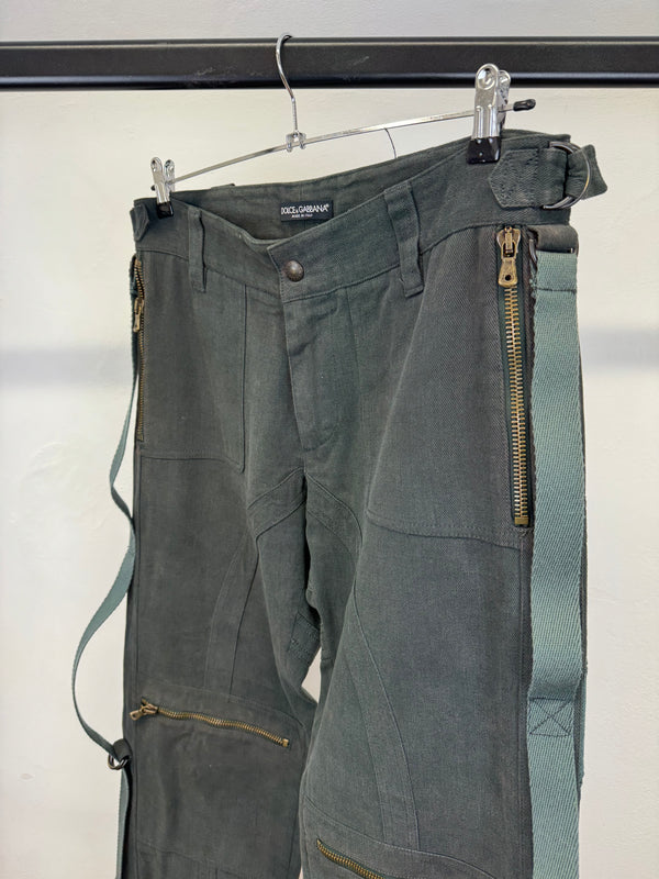 A/W2003 Dolce & Gabbana parachute bondage pants