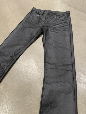 F/W 2003 Dior by Hedi Slimane coated clawmark jeans