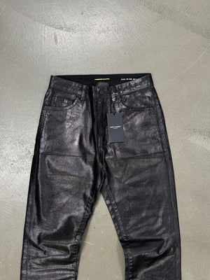 2020 Saint Laurent waxed skinny jeans