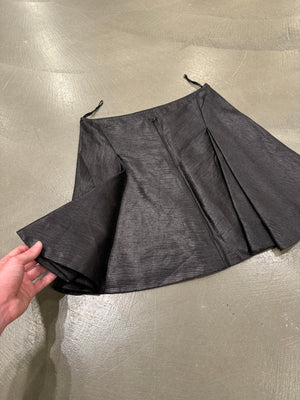 S/S2008 Alexander McQueen silk mini flared skirt