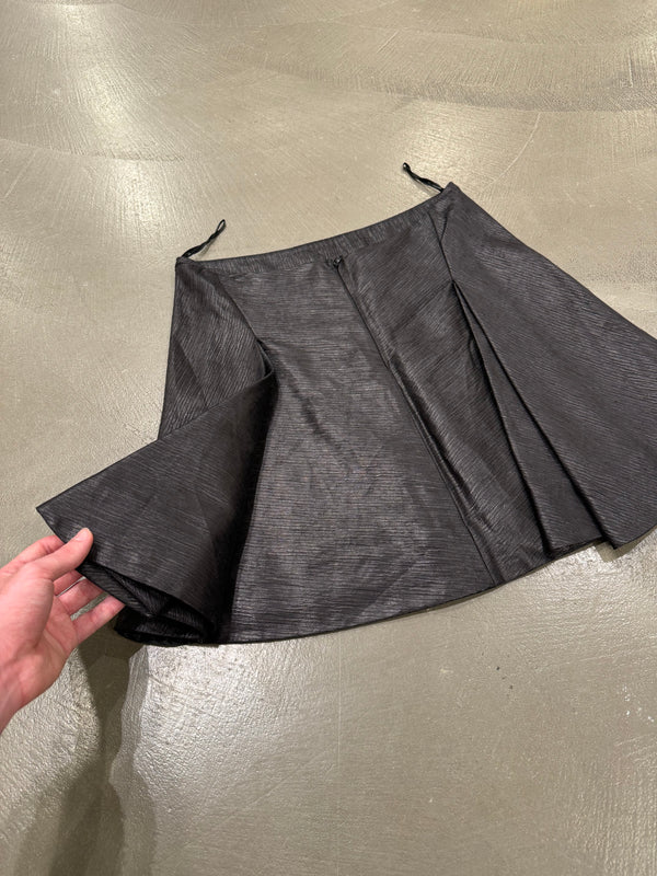 S/S2008 Alexander McQueen silk mini flared skirt