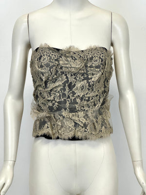 S/S2005 Dolce & Gabbana lace corset top