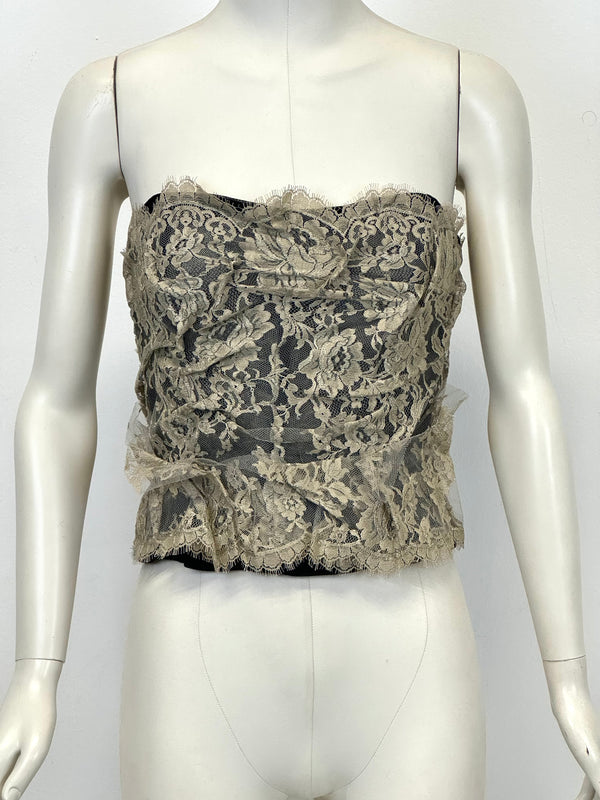 S/S2005 Dolce & Gabbana lace corset top