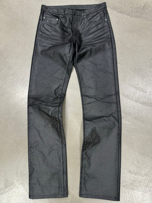 F/W 2003 Dior by Hedi Slimane coated clawmark jeans