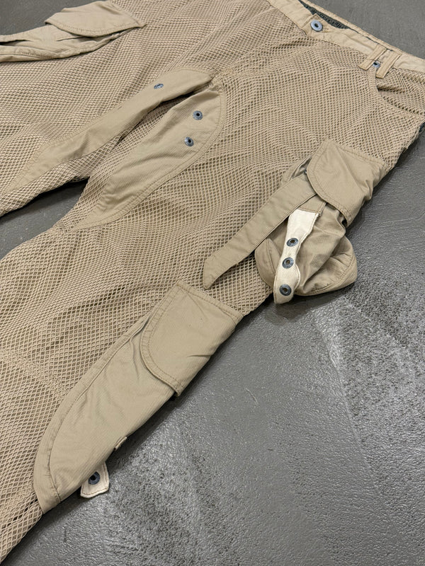 S/S2004 Dolce & Gabbana mesh bondage cargo pants