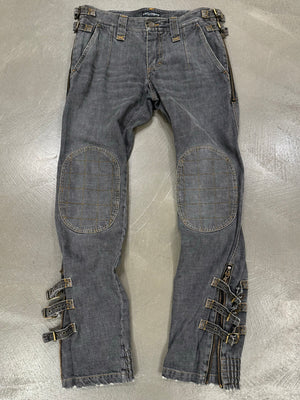 F/W 2003 Dolce & Gabbana bondage biker pants