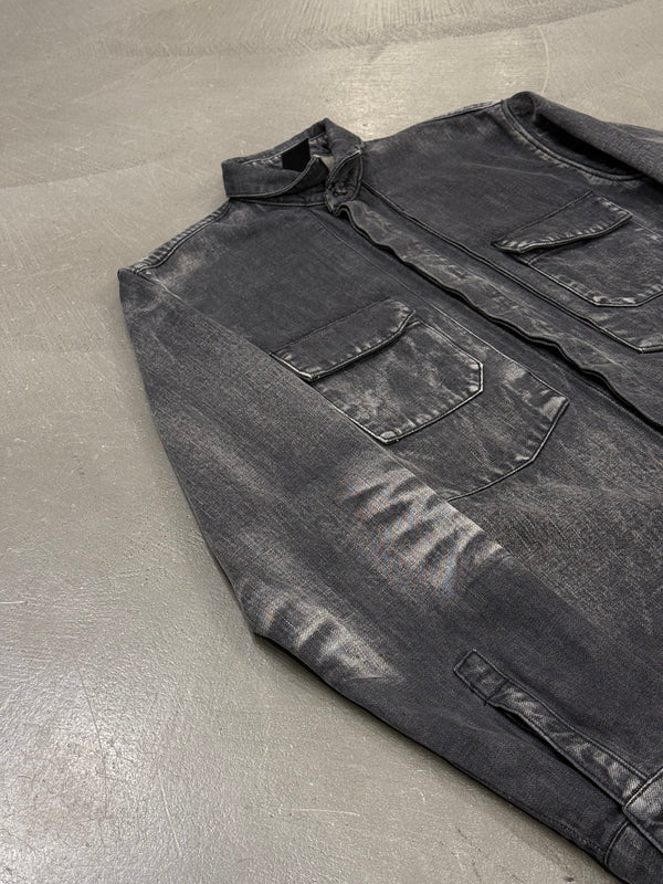 2002 Dior by Hedi Slimane faded denim jacket