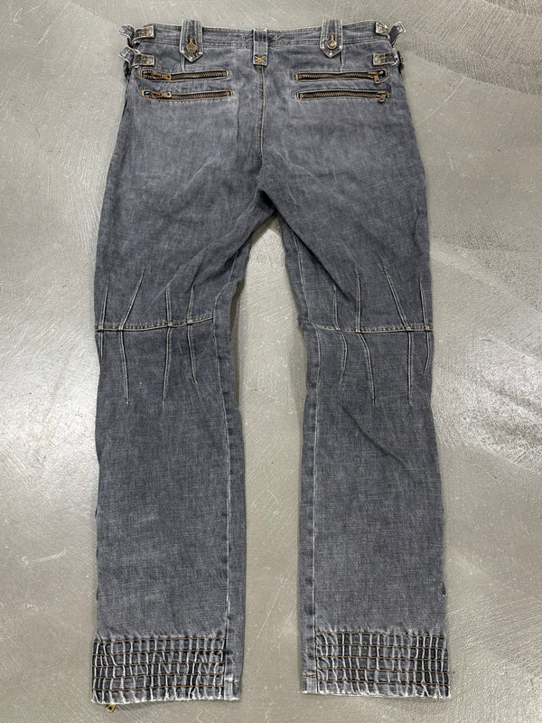 A/W2003 Dolce & Gabbana runway biker bondage pants