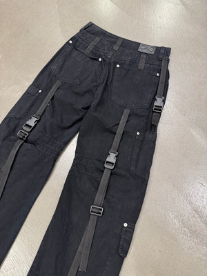 A/W2003 Dolce & Gabbana bondage double waisted cargo pants