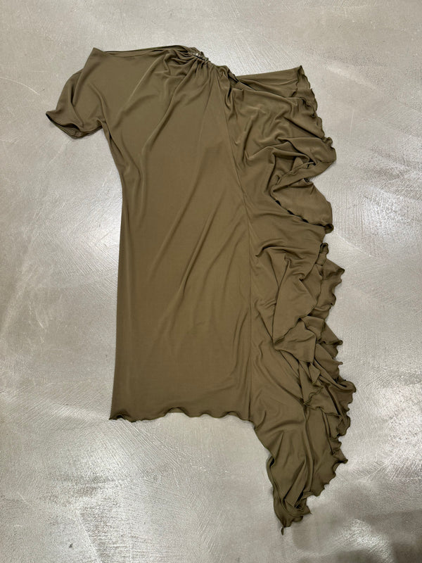 1990s Jean Paul Gaultier draped asymmetrical dress