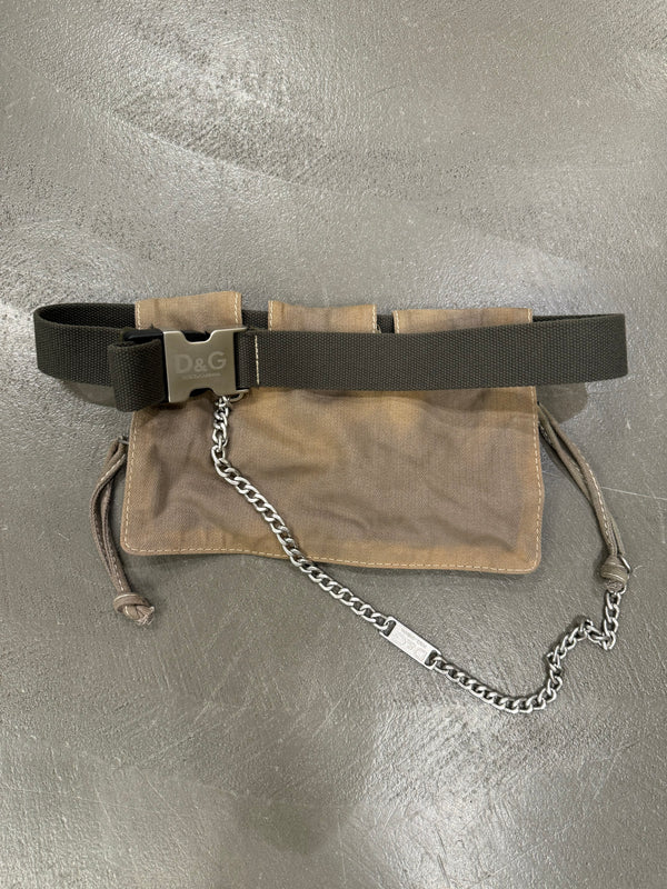 A/W2003 Dolce & Gabbana military waist bag