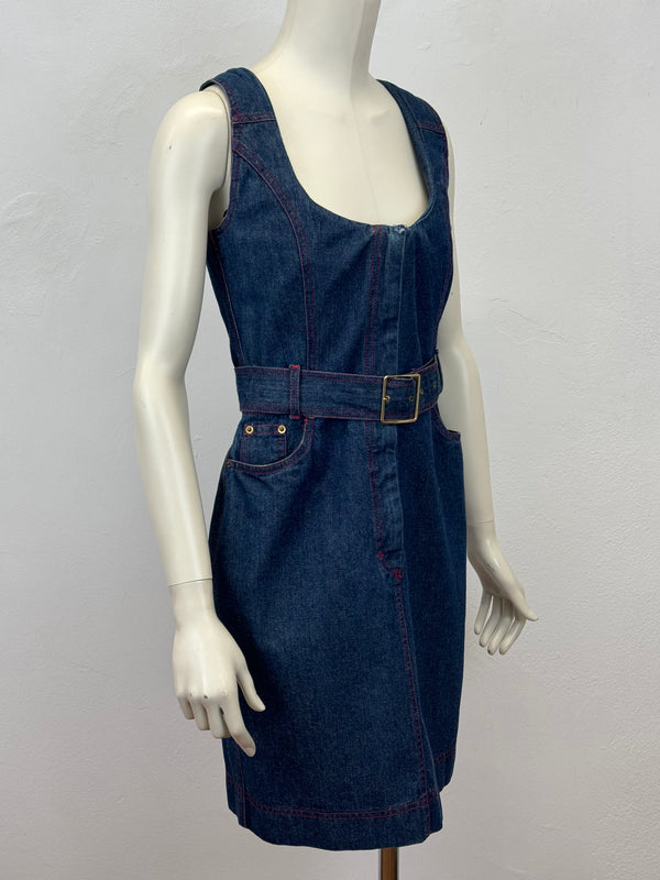 S/S1992 Vivienne Westwood denim dress with corset